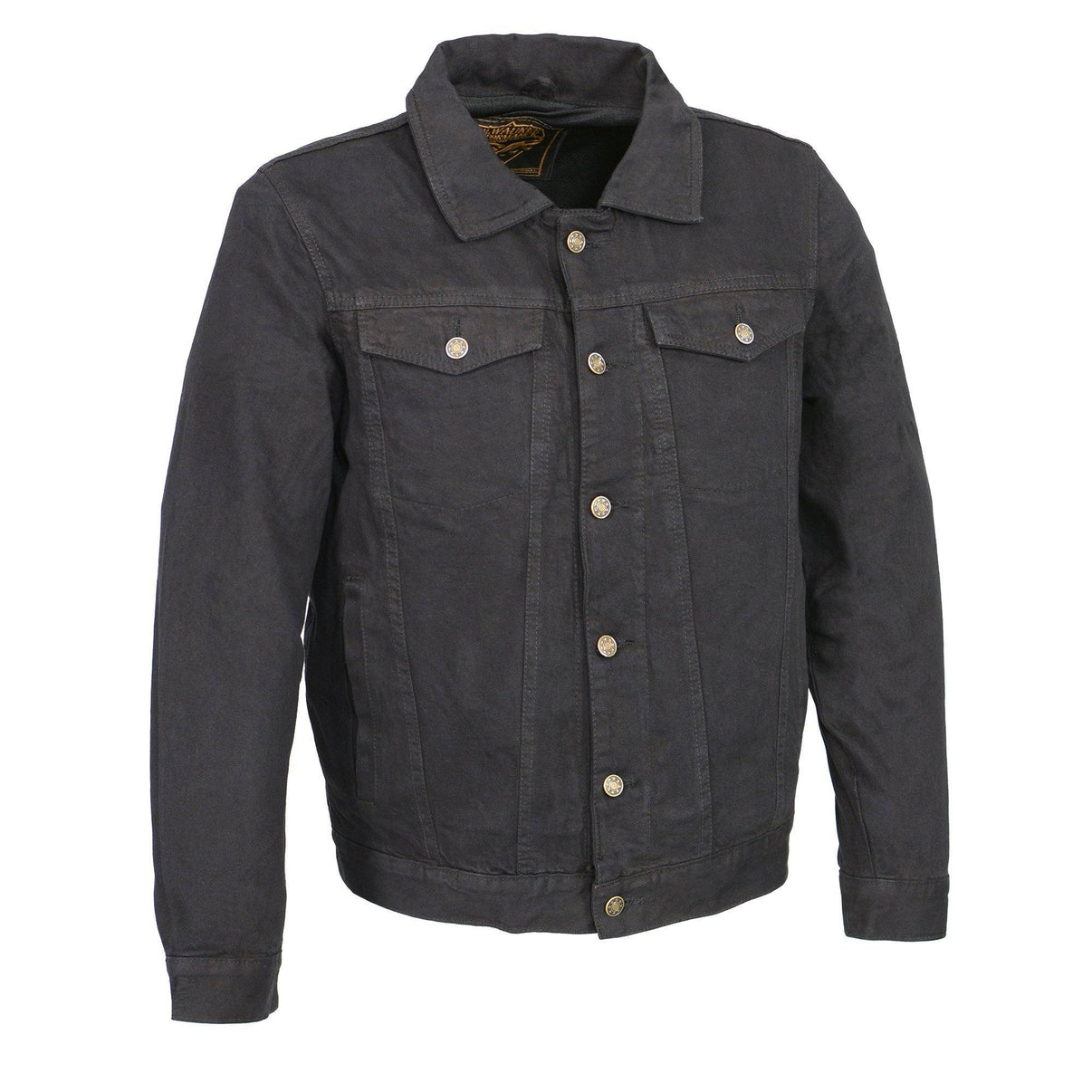 Milwaukee Leather MDM1015 Men's Black Classic Denim Jean Jacket Hot Leathers