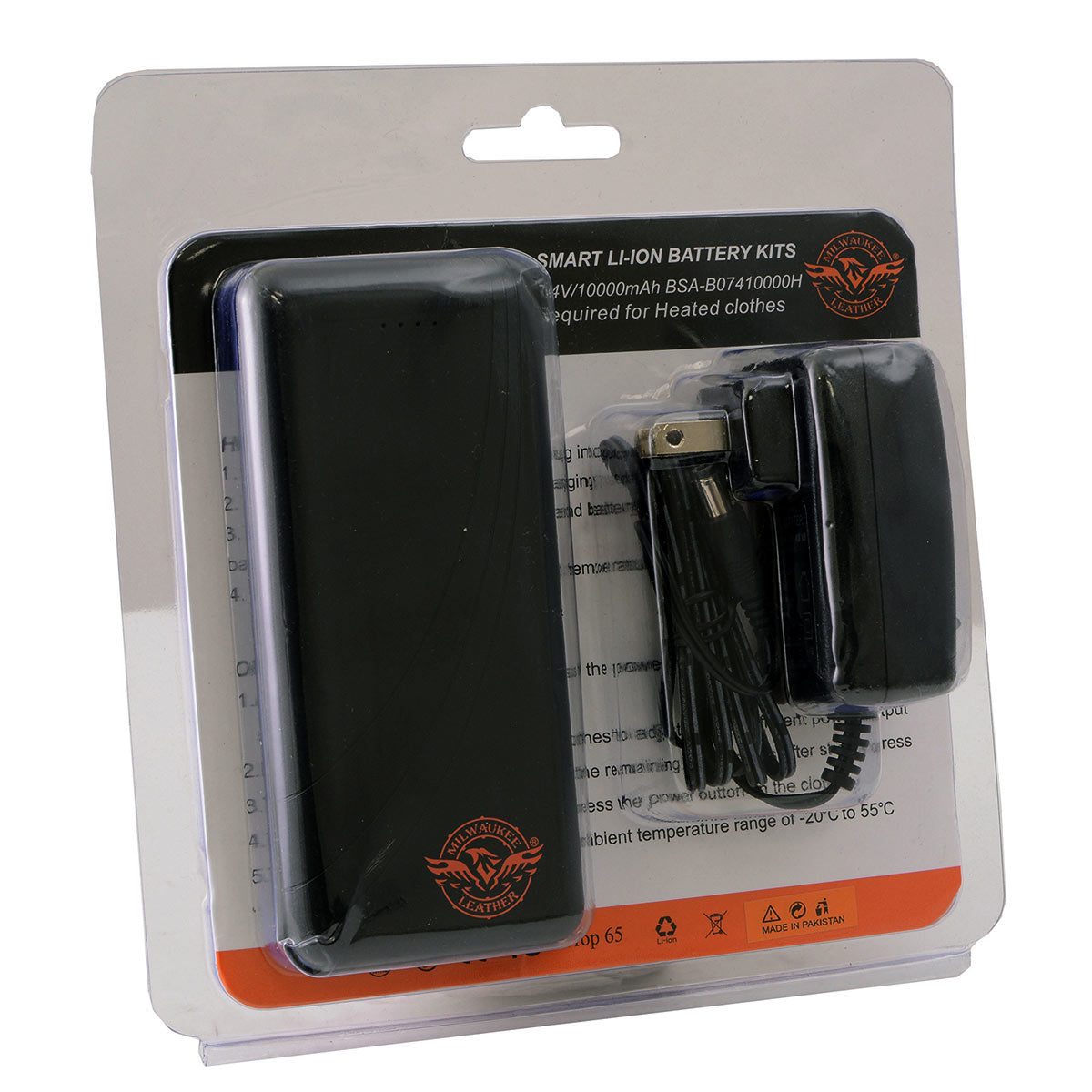 Milwaukee Leather and Nexgen Heat BAT7410000 7.4v Universal Battery 10000 MAH for Heated Apparel Hot Leathers