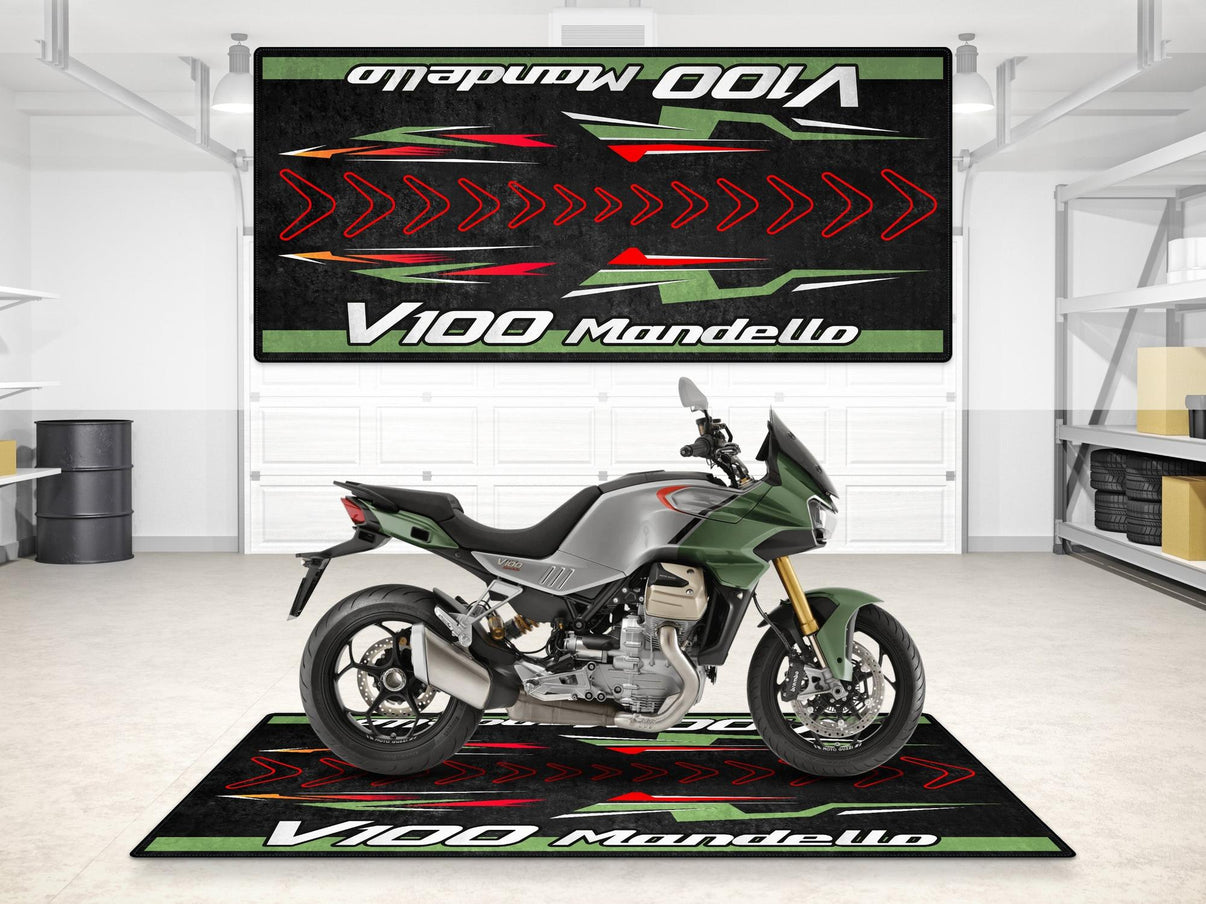 Designed Pit Mat for Moto Guzzi V100 Mandello - MM7206 MPM Motorcycle Mat