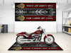Motorcycle Mat For Cruiser Motorcycle "The Lord of Cool" - MM7308 MPM Motorcycle Mat