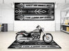 Motorcycle Mat For Cruiser Motorcycle "The Lord of Cool" - MM7308 MPM Motorcycle Mat