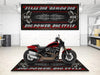 Motorcycle Mat for Cruiser Motorcycle "Big Power, Big Style" - MM7305 MPM Motorcycle Mat