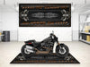 Motorcycle Mat for Cruiser Motorcycle "Big Power, Big Style" - MM7305 MPM Motorcycle Mat