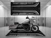Motorcycle Mat for Cruiser Motorcycle "Glide Beyond Limits - King of Road " - MM7350 MPM Motorcycle Mat