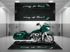 Motorcycle Mat for Cruiser Motorcycle "King of Road" - MM7342 MPM Motorcycle Mat