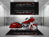 Motorcycle Mat for Cruiser Motorcycle "King of Road" - MM7342 MPM Motorcycle Mat