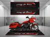 Motorcycle Mat for Cruiser Motorcycle "King of Road" - MM7342 MPM Motorcycle Mat