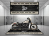 Motorcycle Mat for Cruiser Motorcycle "Ride The Style, Feel The Vibe" - MM7306 MPM Motorcycle Mat
