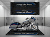 Motorcycle Mat for Cruiser Motorcycle "Special King of Road" - MM7346 MPM Motorcycle Mat