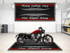Motorcycle Mat for Cruiser Motorcycle "The Night King" - MM7300 MPM Motorcycle Mat
