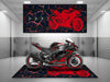 Motorcycle Mat for Kawasaki Motorcycle - U202 MPM Motorcycle Mat