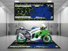Motorcycle Mat for Kawasaki Motorcycle - U202 MPM Motorcycle Mat