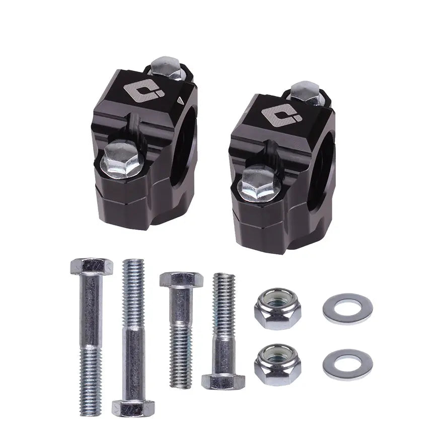 ODI 1 1/8" Drop In Style Bar Mounts - Machined Black ODI