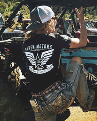 ORV Attitude Ladies V-Neck Tee OFF-ROAD VIXENS CLOTHING CO.