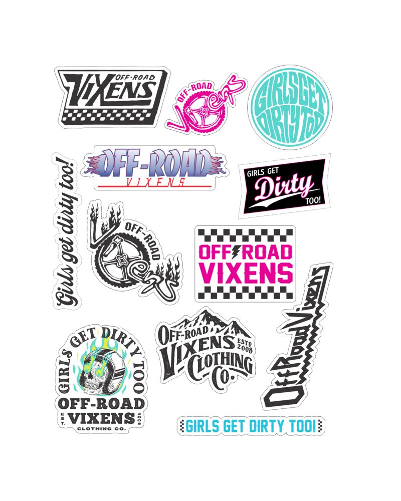 ORV Collective Sticker Sheet OFF-ROAD VIXENS CLOTHING CO.