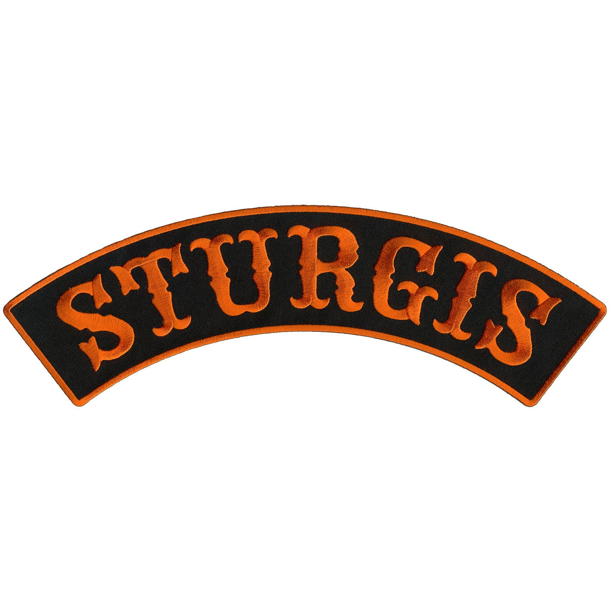 Hot Leathers PPM4155 Sturgis 12” X 3” Top Rocker Patch Hot Leathers