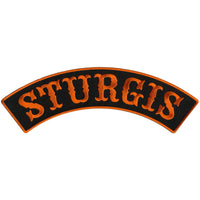 Hot Leathers PPM4155 Sturgis 12” X 3” Top Rocker Patch Hot Leathers