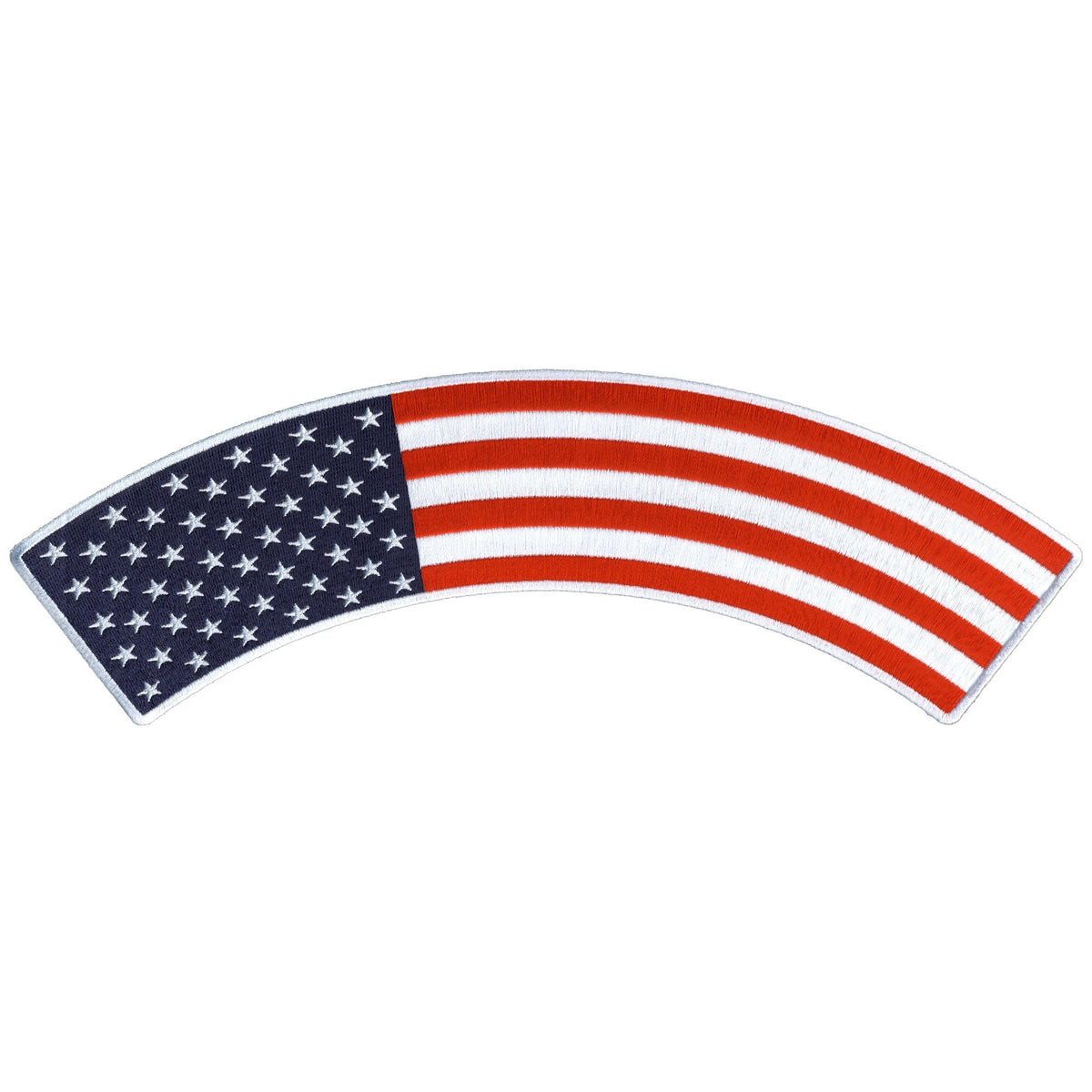 Hot Leathers American Flag 12” X 3” Top Rocker Patch Hot Leathers