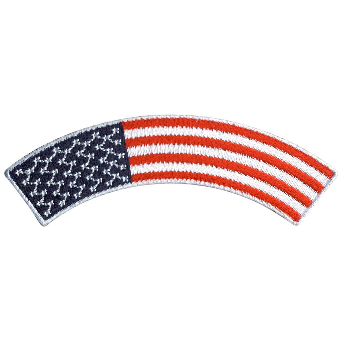 Hot Leathers American Flag 4” X 1” Top Rocker Patch Hot Leathers