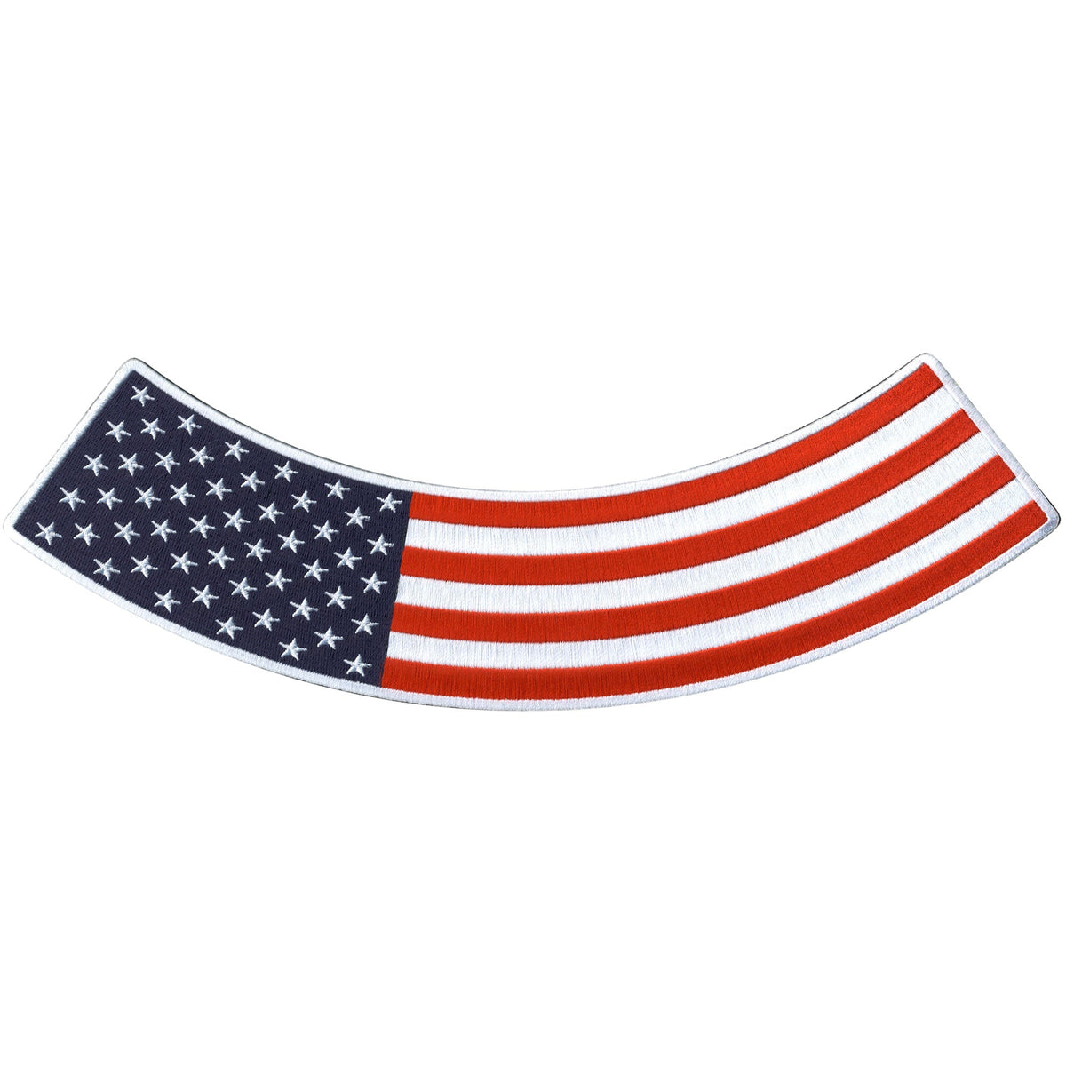 Hot Leathers American Flag 12” X 3” Bottom Rocker Patch Hot Leathers