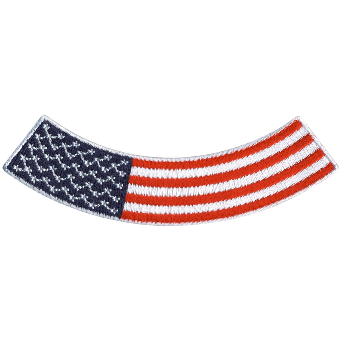 Hot Leathers American Flag 4” X 1” Bottom Rocker Patch Hot Leathers