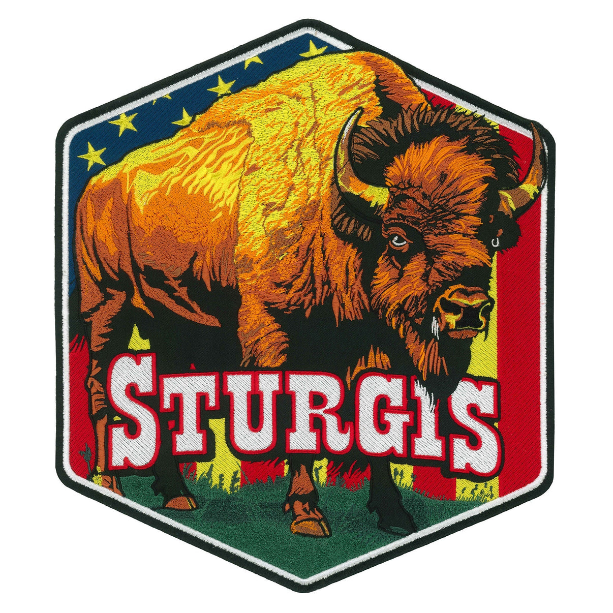 Hot Leathers Sturgis Bison Americana 10" Patch PPQ2679 Hot Leathers