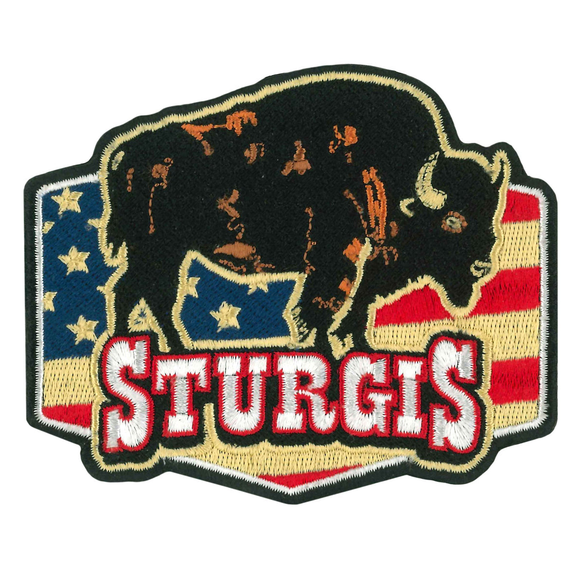 Hot Leathers Sturgis Bison Americana 3.75" Patch PPQ2683 Hot Leathers