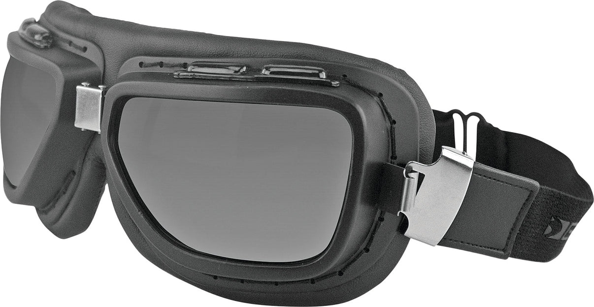 Pilot Goggles Matte Black W/Interchangeable Lenses BOBSTER
