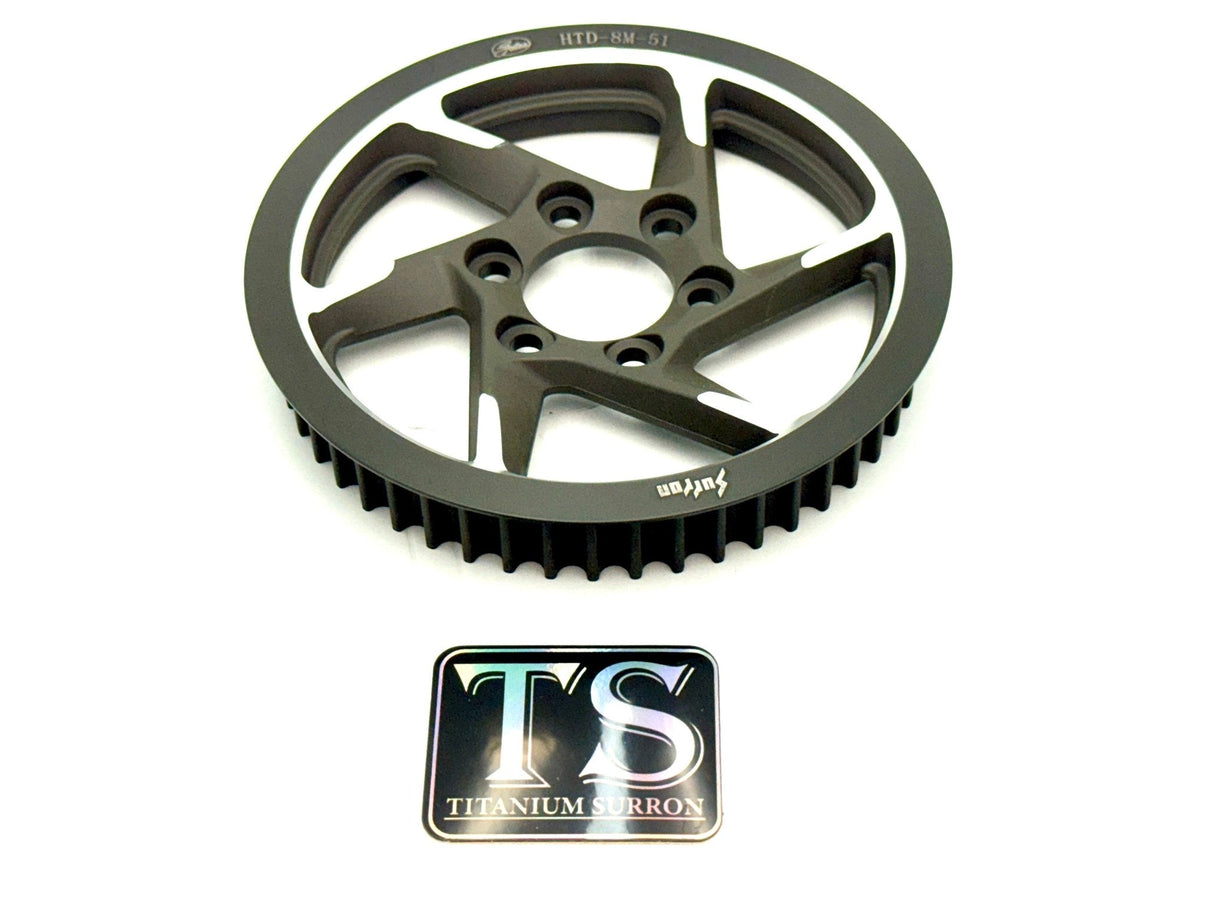 Primary Drive Pulley for Surron LBX and Segway (Jackshaft Pulley, Belt) Titanium Surron
