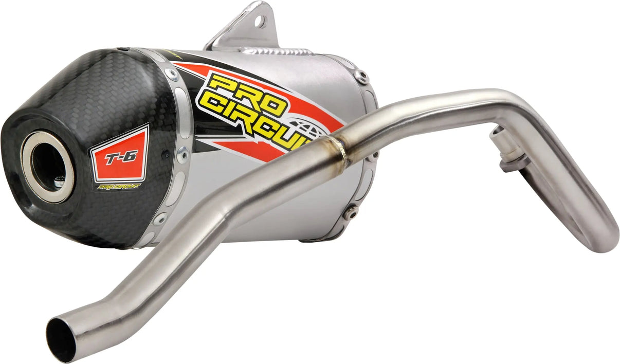 Pro Circuit T 6 Stainless Steel Exhaust System W/Carbon Cap - Yamaha TT-R110E | 2008-2020 PRO CIRCUIT