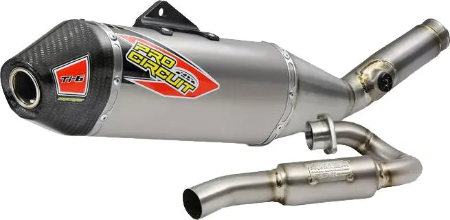 Pro Circuit Ti-6 Titanium Exhaust System W/Carbon Cap - Kawasaki KX450F | KX450X | 2024 PRO CIRCUIT