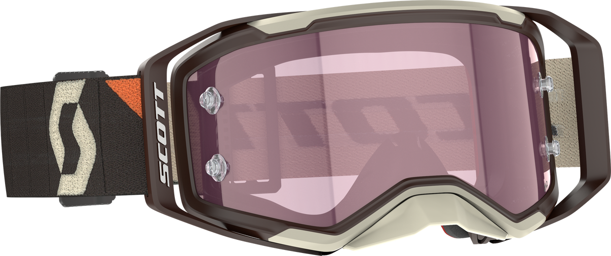 Prospect 2.0 Amp Goggle Deep Brwn/Beige Amp Rose Works SCOTT