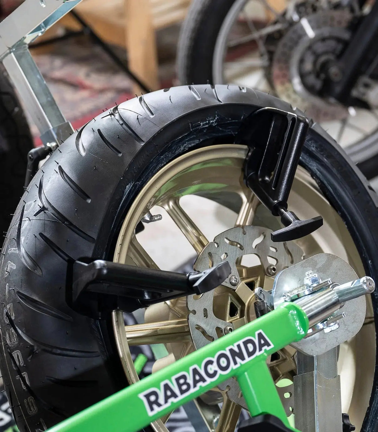 Rabaconda Drop Center Tool for Street Bike Tire Changer Rabaconda