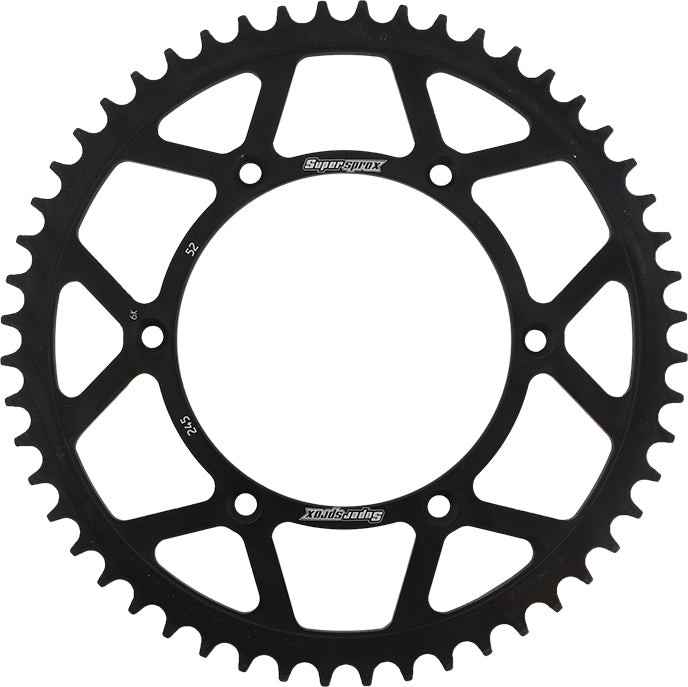 Rear Sprocket Steel 52t 520 Blk Yam SUPERSPROX