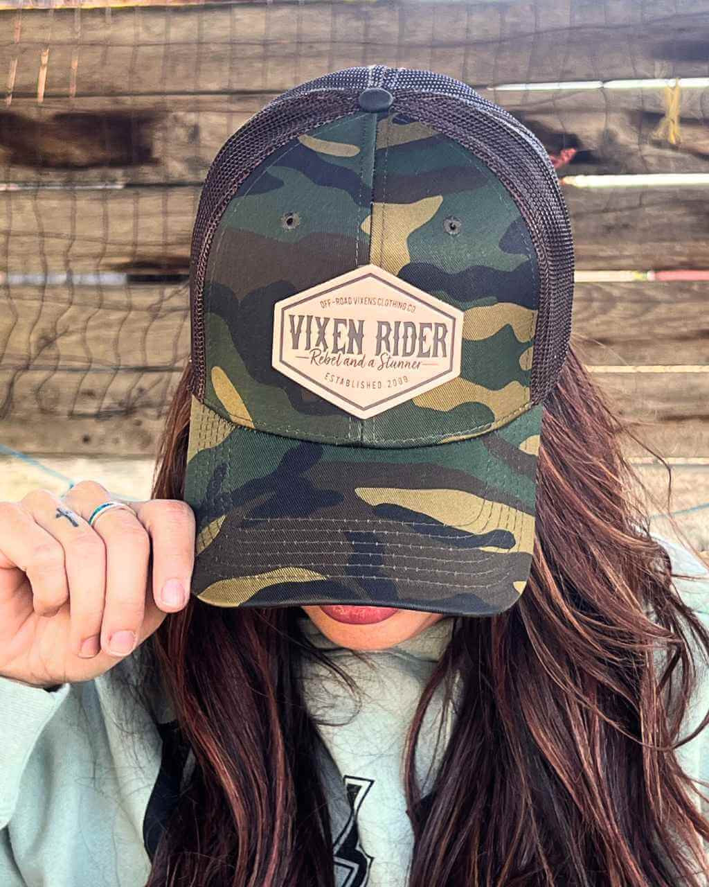 Rebel Camo Trucker OFF-ROAD VIXENS CLOTHING CO.