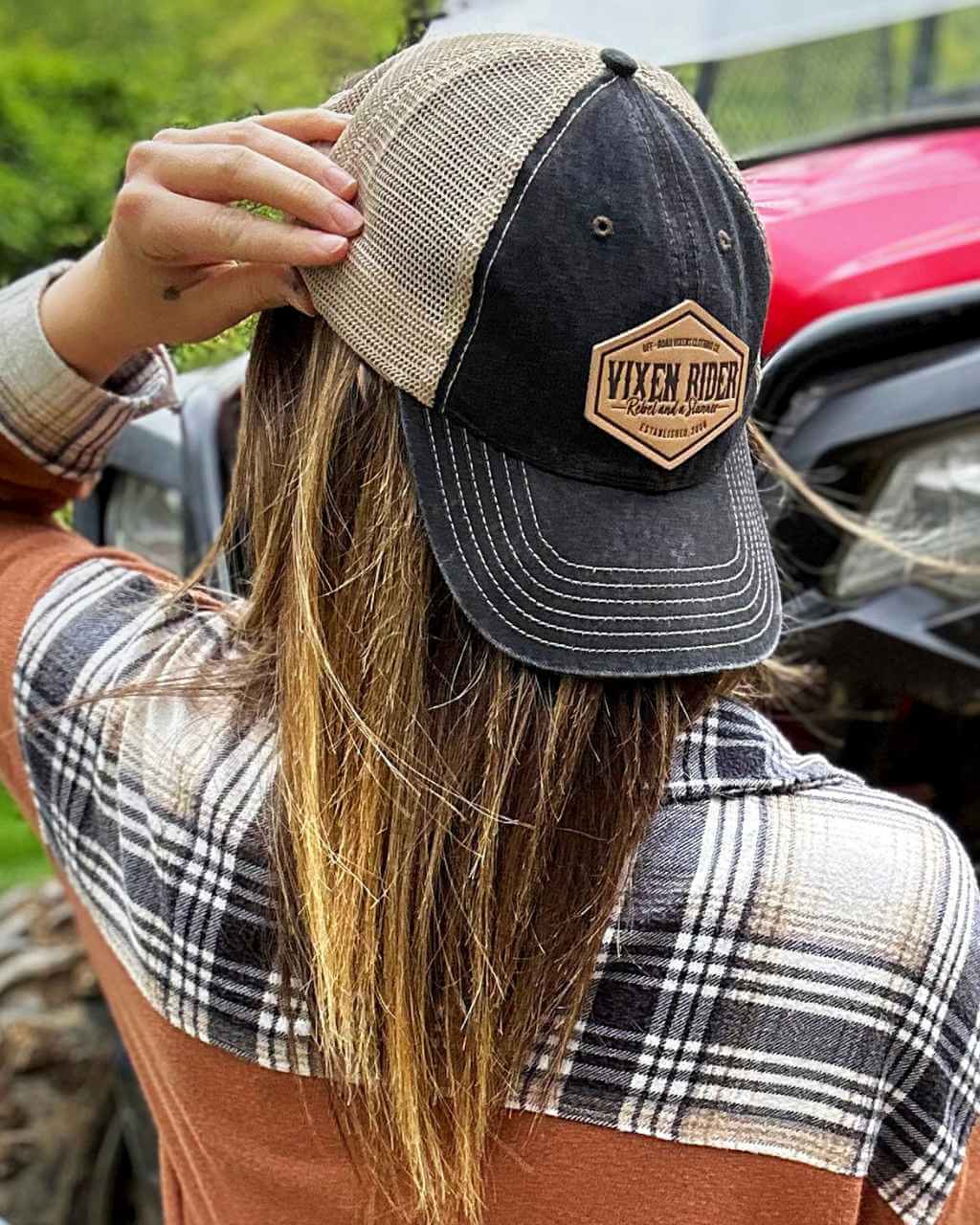 Rebel Dad Hat - Black OFF-ROAD VIXENS CLOTHING CO.