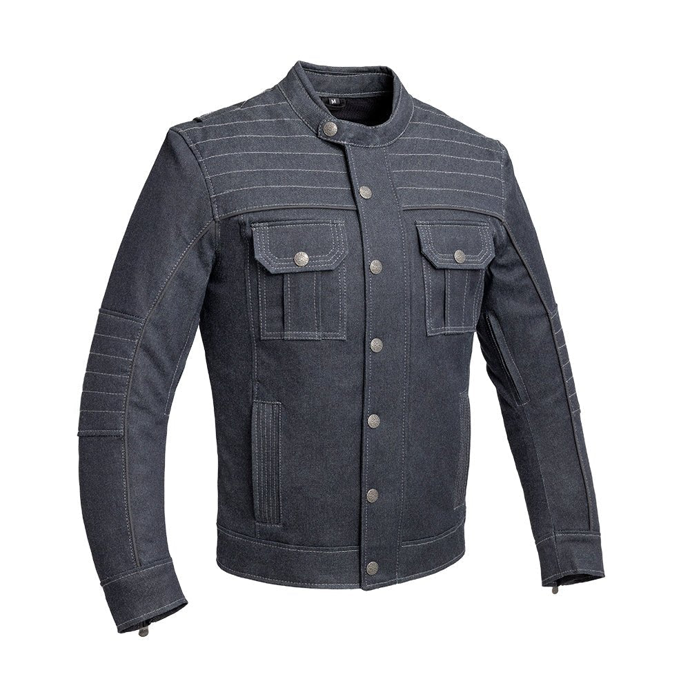Rowdy Men's Thunder Denim Motorcycle Jacket - LiveTheGnar