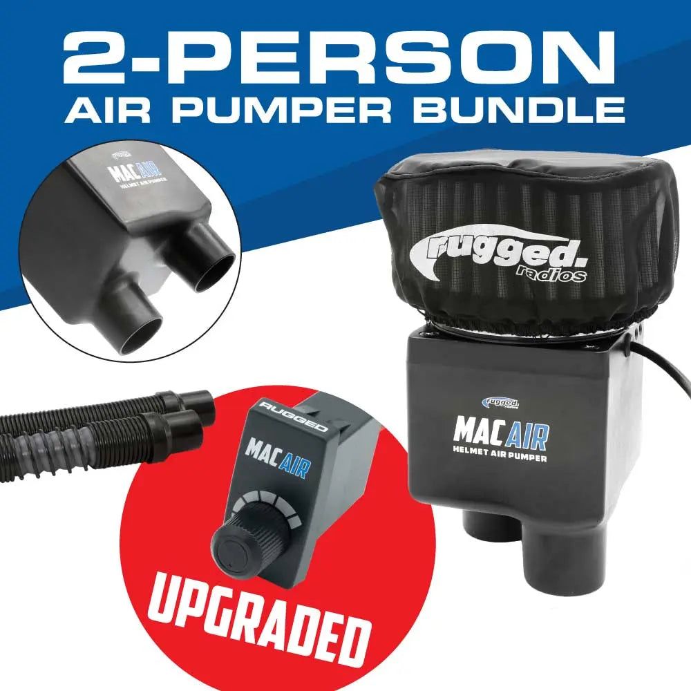 Rugged MAC Air 2-Person Helmet Air Pumper (Bundle) Rugged Radios