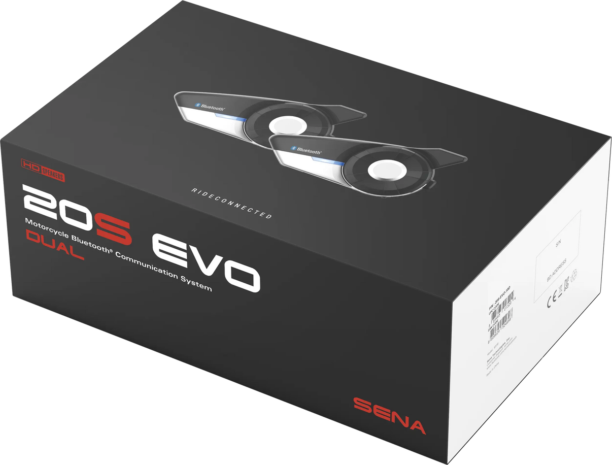 SENA 20s Evo HD Bluetooth Communication System - Dual (2) Pack SENA