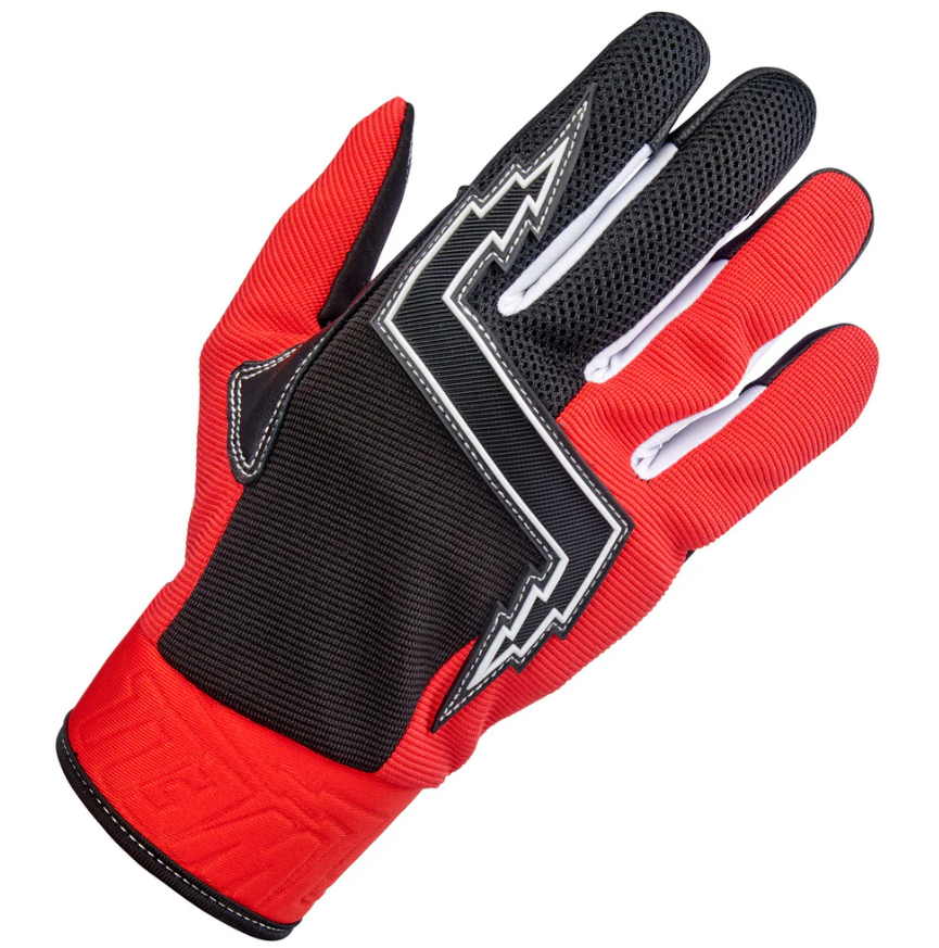 Biltwell Baja Gloves - Red/Black - LiveTheGnar