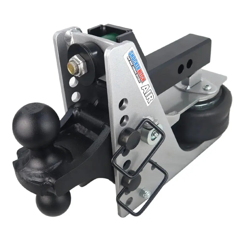 Shocker Aluminum Light Duty Air Hitch  w/ Black Combo Ball Mount - 10,000 lbs. GTW Shocker Hitch