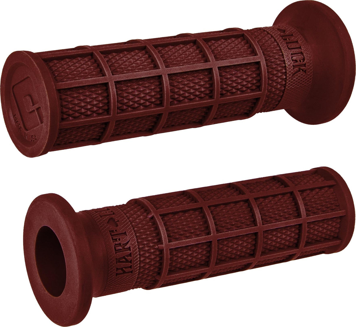 Single Ply Waffle Grips Vtwin Dark Red ODI