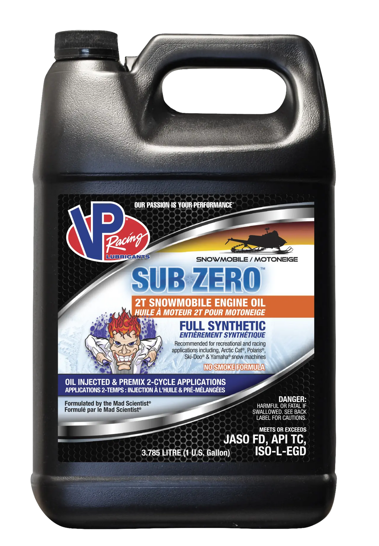 Sub Zero Syn 2t Snowmobile Oil VP RACING