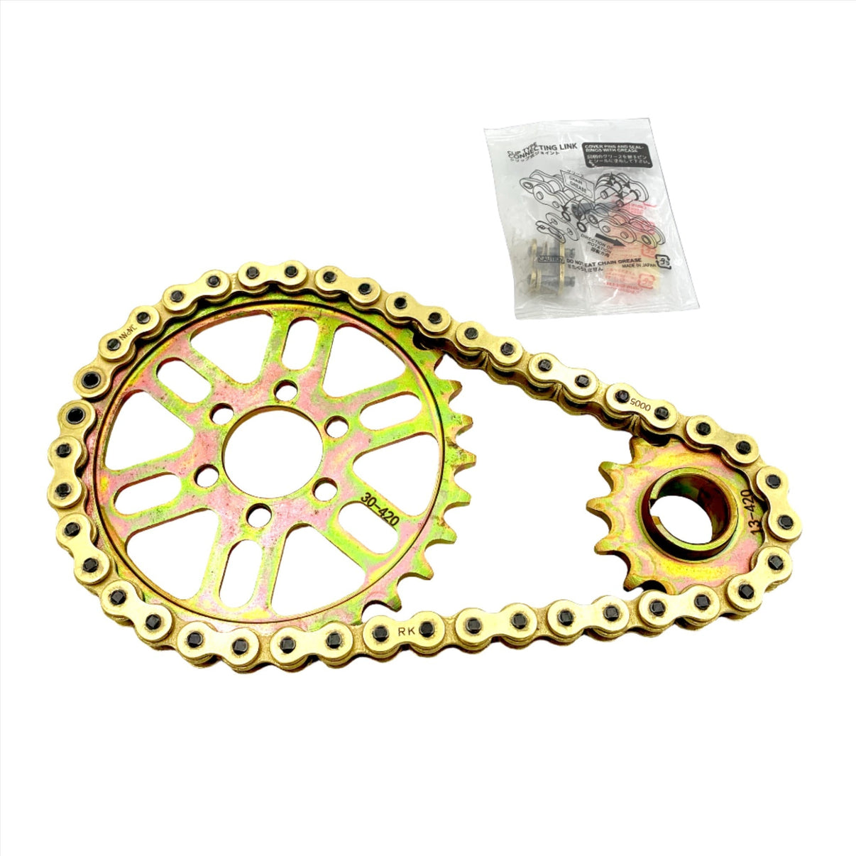DirtyBike RK 420 Gold Series Primary Belt to Chain Conversion LBX eDirtyBike