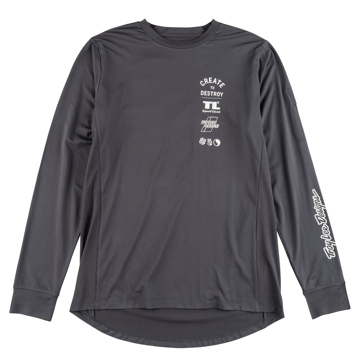 Ruckus Long Sleeve Ride Tee Destroy CARBON image 1