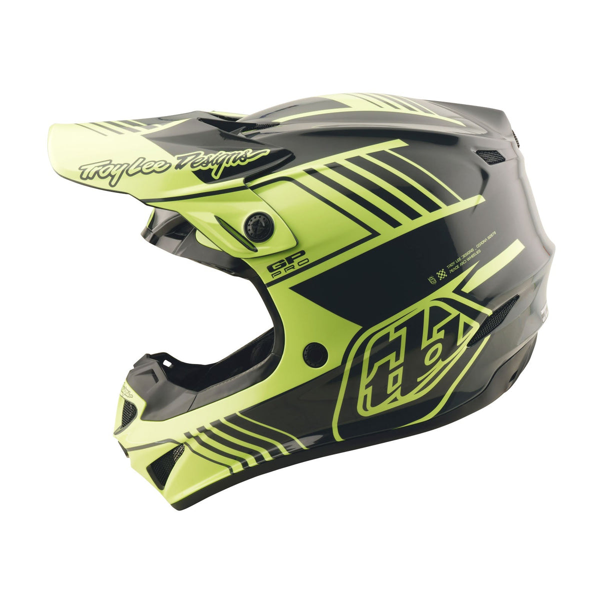 Youth GP Pro Helmet W/MIPS Segment GLO YELLOW image 1