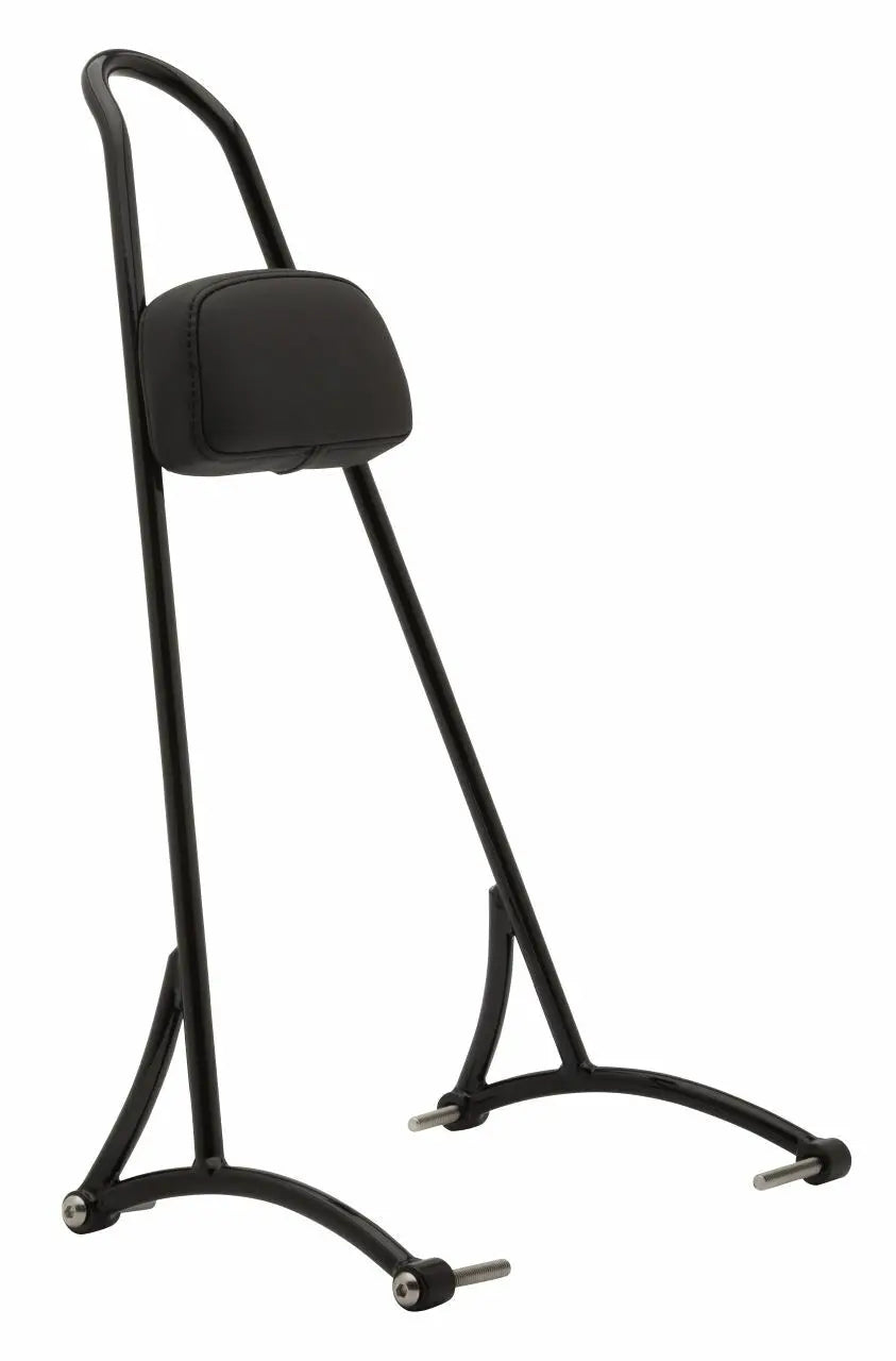 Tall Sissy Bar with Pad in Black for Harley Davidson | XL883 | XL1200 | 2004+ BURLY BRAND