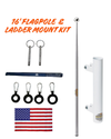 Telescoping Flagpole w/ Ladder Mount Kit