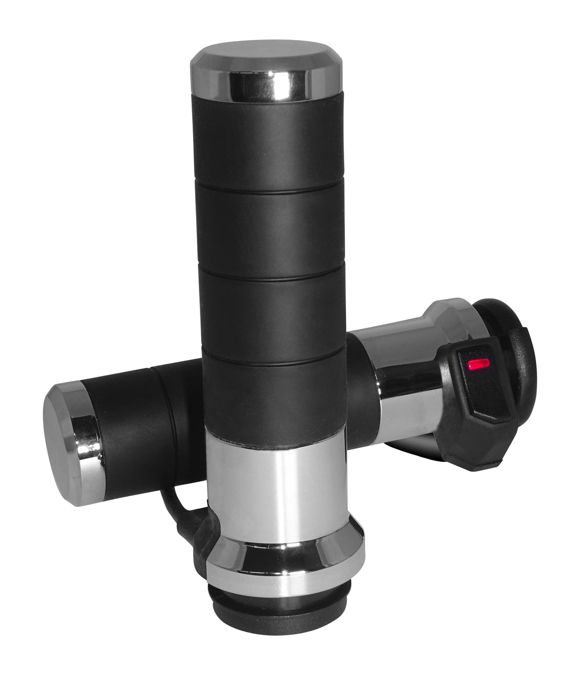 Titan X Heated Grips Chrome Electric Throttle KOSO
