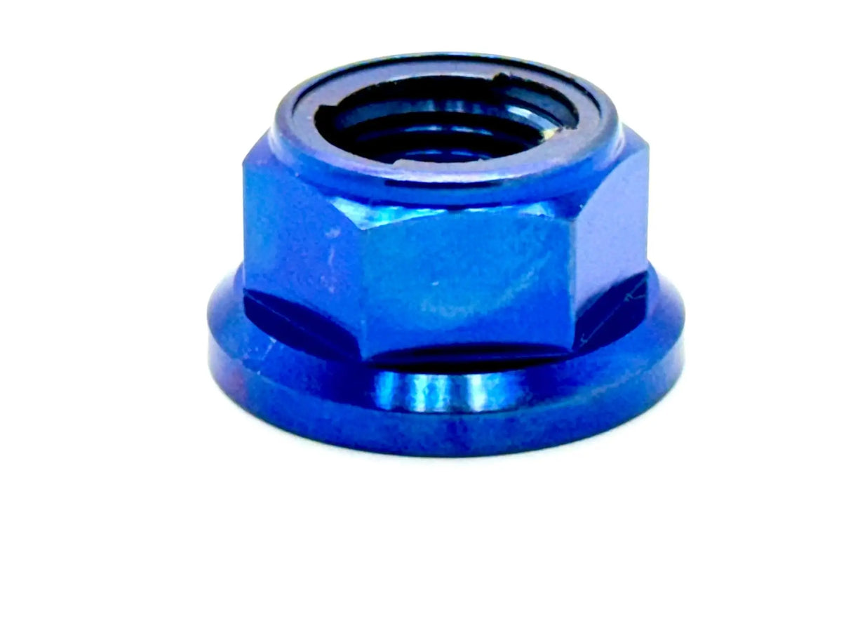 Titanium Rear Axle/ Motor Shaft Nut - M12x1.25 Metal Locking Nut Titanium Surron
